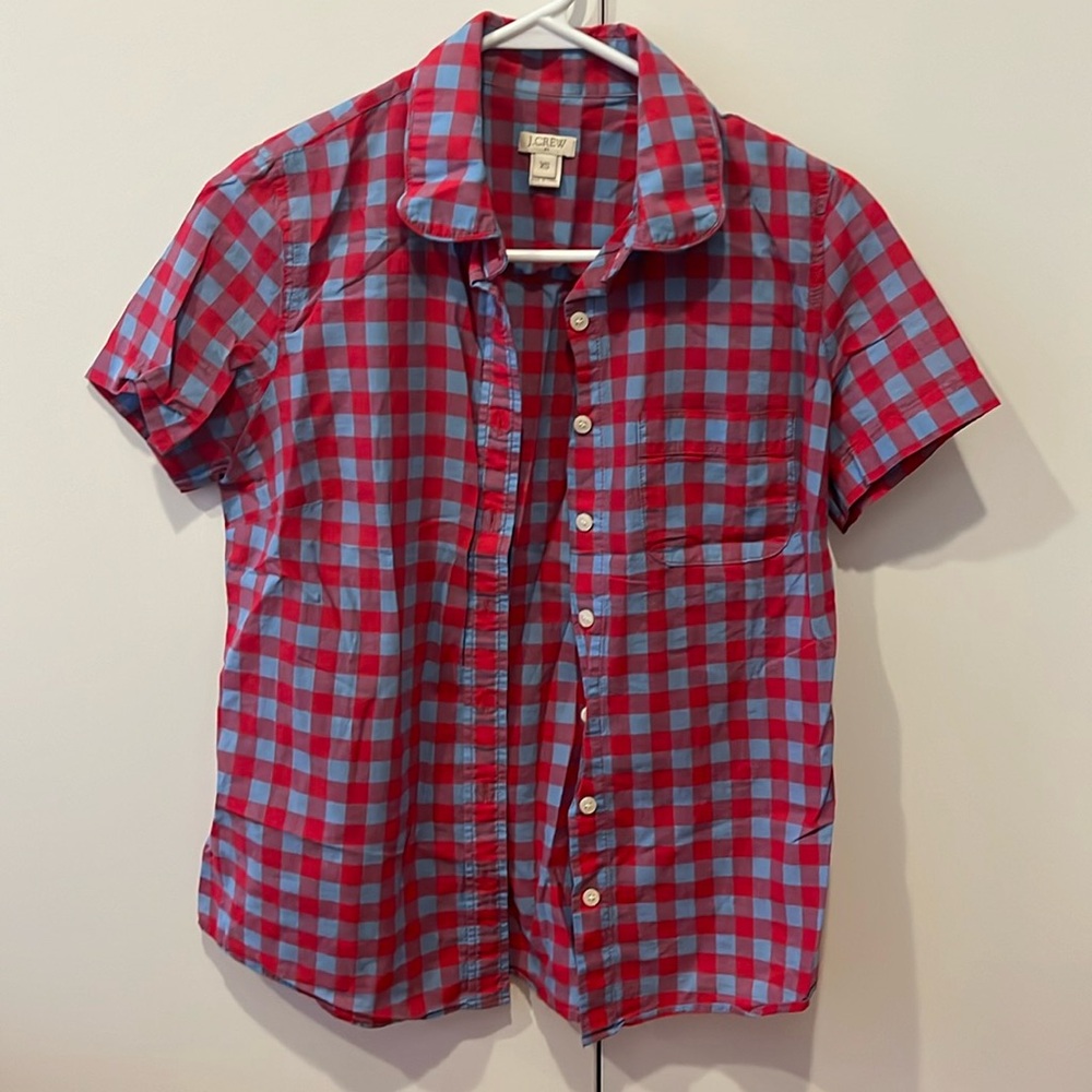 J. Crew factory short sleeve button up top